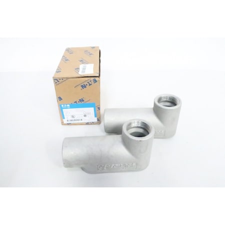 Crouse-Hinds Box Of 2 Lb 1-1/2in Conduit Outlet Bodies and Box LB57 SA